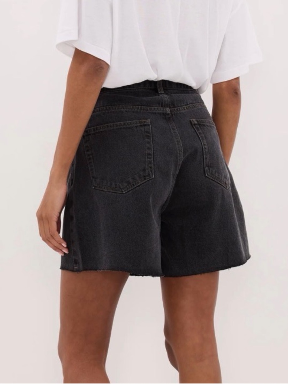 DISSH High-Rise Black Denim Shorts Black Size US 10 - Picture 2 of 9